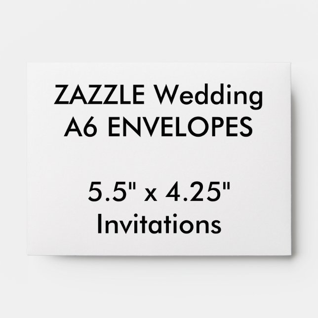 Enveloppes A6 personnalisées mariages Invitations  (Devant)
