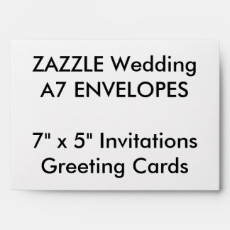 Enveloppes A7 personnalisées mariages Invitations