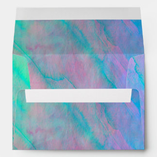 Enveloppes Abalone Shell Aquarelle de nacre Coquille