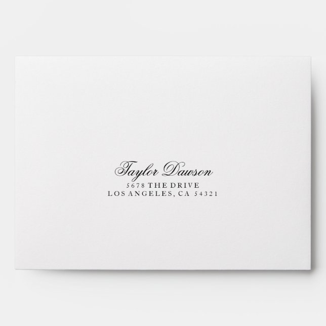 Enveloppes Adresse de retour de manuscrit fait sur commande (Devant)