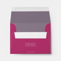 Adresse de retour de rose de canneberge de la