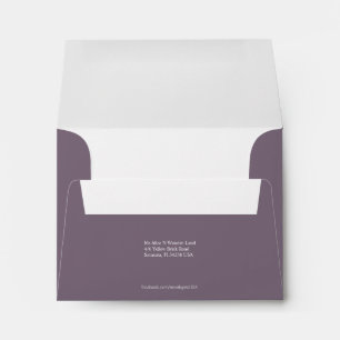 Enveloppes Adresse de retour grise de chardon de la taille A2