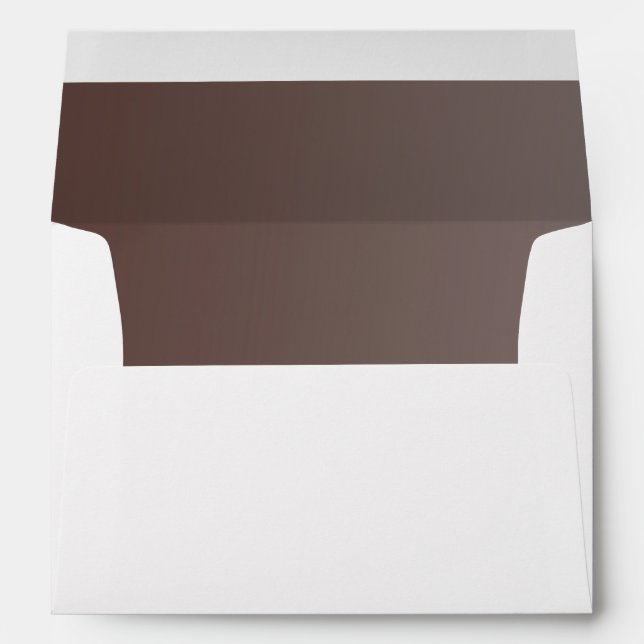 Enveloppes Adresse de retour interne de l'Ombre Brown sur le  (Dos (Bas))