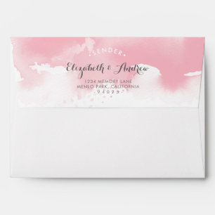 Enveloppes ADRESSE DE RETOUR PERSONNALISÉE épingle d'aquarell