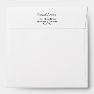 Enveloppes Adresse de retour simple