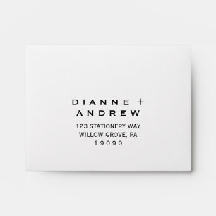 Enveloppes Adresse imprimée en gras RSVP