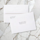 Enveloppes adressées de Noël simple et joyeux