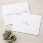 Enveloppes adressées de Noël simple et joyeux