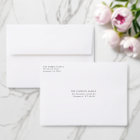 Enveloppes adressées de Noël simple et joyeux