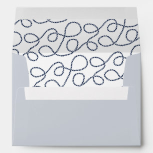 Enveloppes Aigu Motif de corde 5x7 Adresse de retour