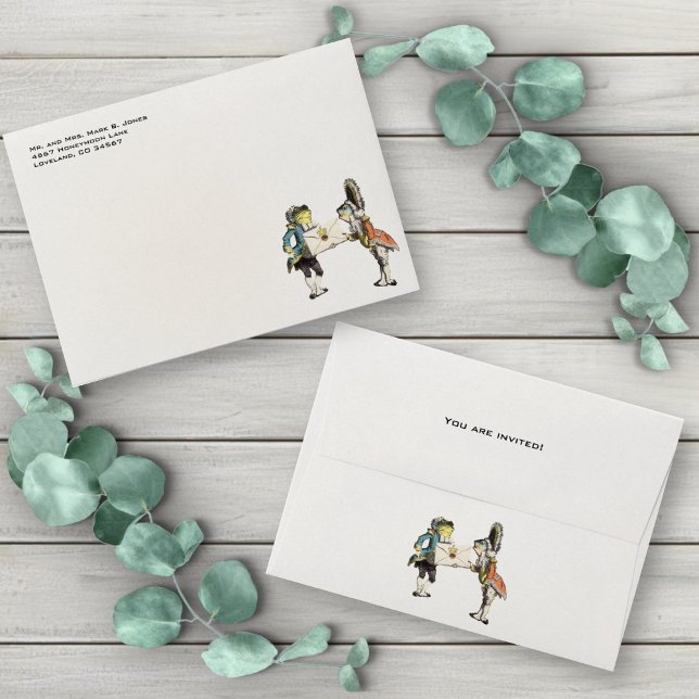 Enveloppes Alice Au Pays Des Merveilles Occasion Spéciale (Créateur téléchargé)