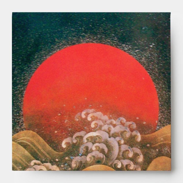 Enveloppes AMATÉRASU, GODDESS SOLEIL, noir rouge (Devant)