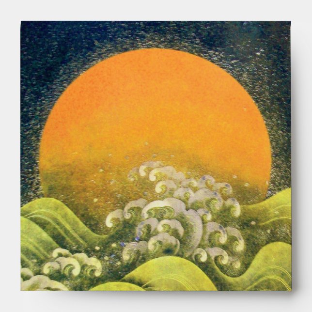 Enveloppes AMATÉRASU, GODDESS SOLEIL, vert jaune noir (Devant)