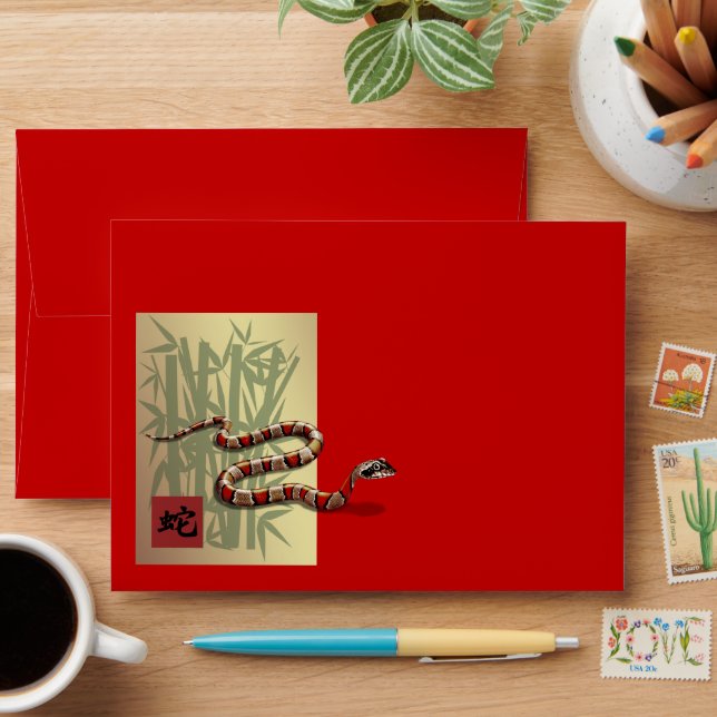 Enveloppes Année chinoise du serpent Hongbao (Desk)