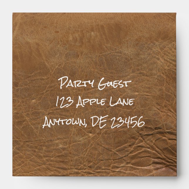 Enveloppes Apparence en cuir (Devant)