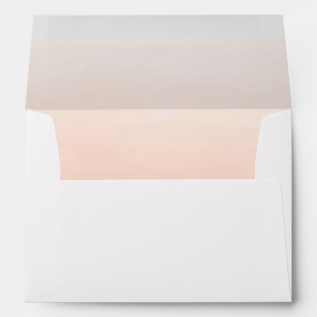 Enveloppes Aquarelle de corail Ombre (Dos (Bas))