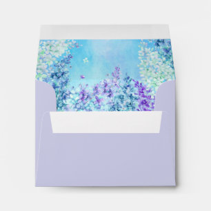 Enveloppes Aquarelle Lilas Menthe Aqua Violet
