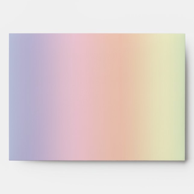 Enveloppes arc-en-ciel Pastel (Devant)