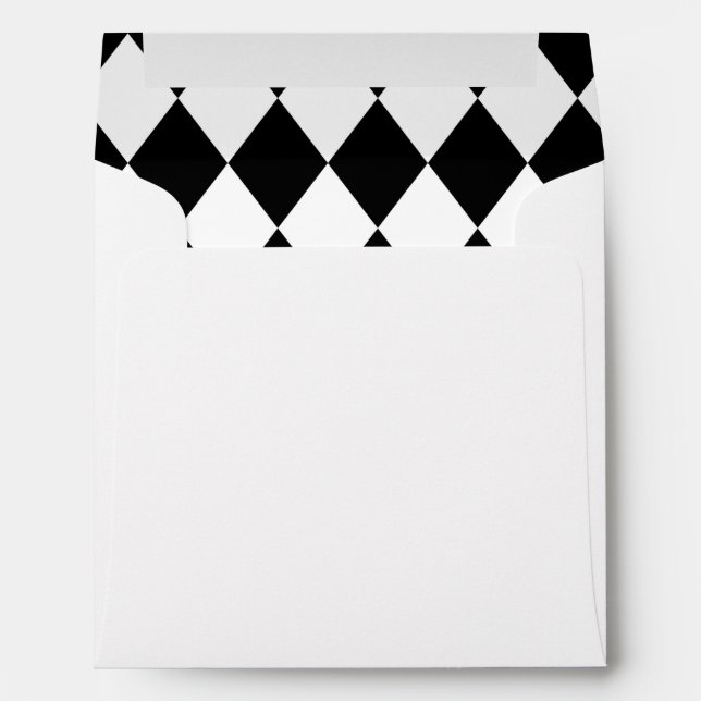 Enveloppes Arlequin Carré à l'intérieur de l'enveloppe (Dos (Bas))