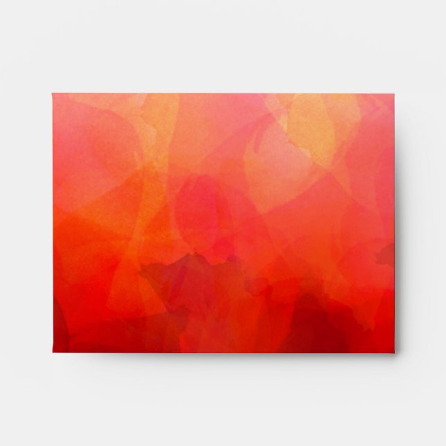 Enveloppes Arrière - plan d'aquarelle rouge profond orange ja (Devant)