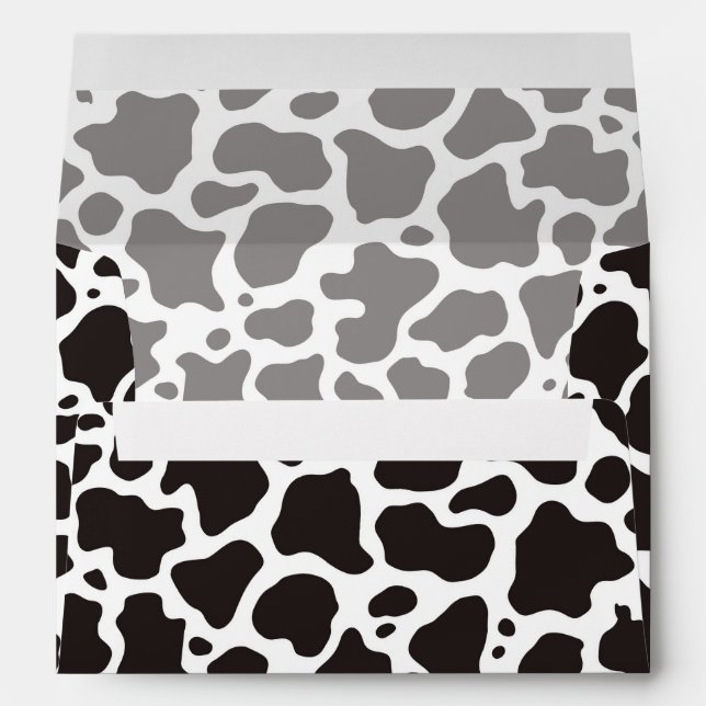 Enveloppes Arrière - plan motif de vache (Dos (Bas))
