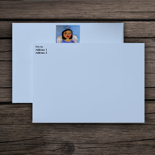 Enveloppes Art populaire Ange Chat sur Cloud