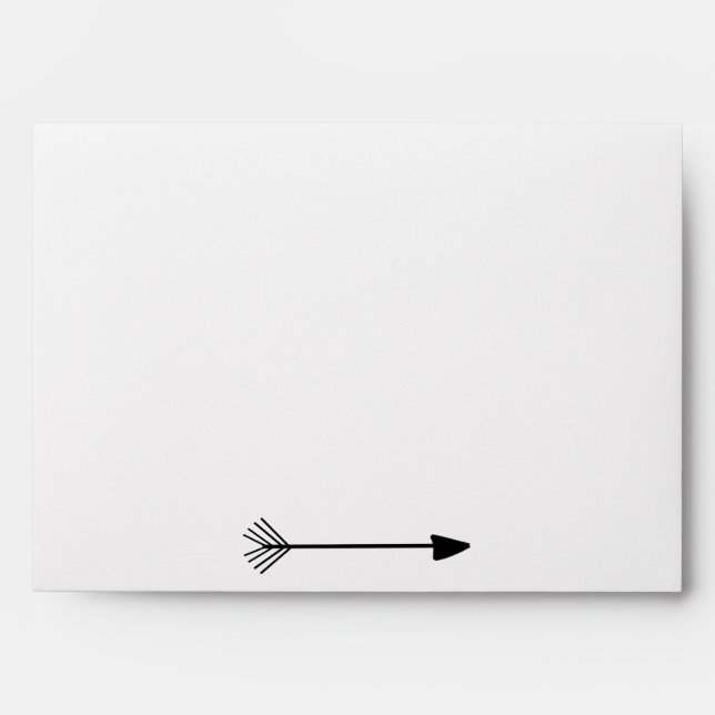 Enveloppes Art tribal Flèche noire simple Flèche noire design (Devant)