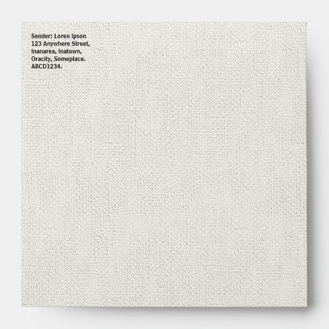 Enveloppes Aspect Canvas (Devant)