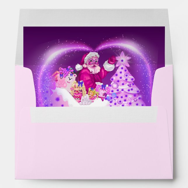 Enveloppes assorties du Gift Giver de Noël Père No (Dos (Bas))