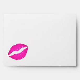 Enveloppes Baiser Rose Chaud