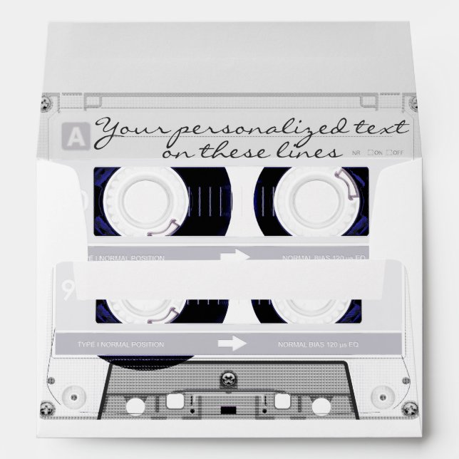 Enveloppes Bande de cassette - blanc - (Dos (Bas))