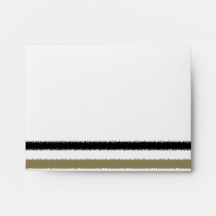 Enveloppes Bandes d'or et de noir