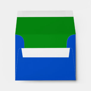 Enveloppes Bar Mitzvah Bleu et vert sur n'importe quelle coul