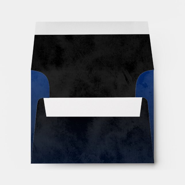 Enveloppes Bar Mitzvah Etoile Bleue Stylish de David Ombre (Dos (Bas))