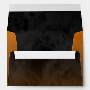 Enveloppes Bar Mitzvah Etoile orange élégante de David Ombre
