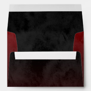 Enveloppes Bar Mitzvah Étoile rouge élégante de David Ombre