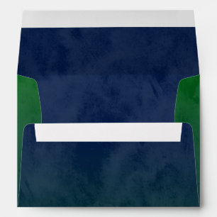 Enveloppes Bar Mitzvah Étoile verte élégante de David Ombre