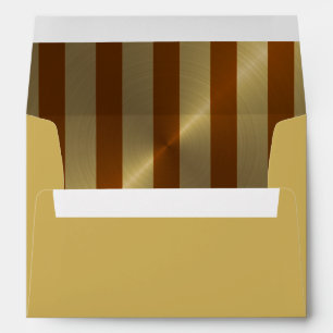 Enveloppes Bar Mitzvah Rust et Gold Stripe Star de David