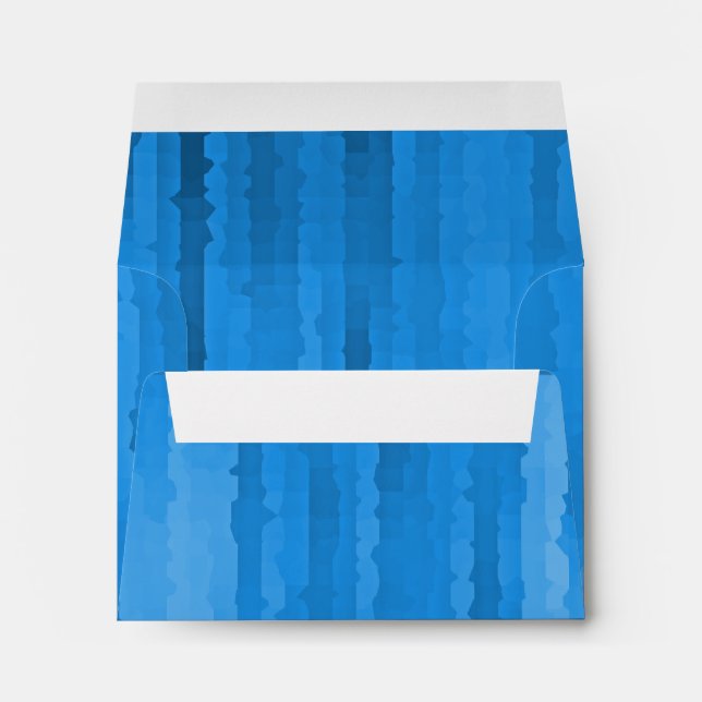 Enveloppes Barre Mitzvah Blue Techno Streaks (Dos (Bas))