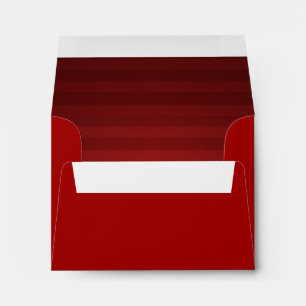 Enveloppes Barre Mitzvah Rouge et Noir Frappes horizontales