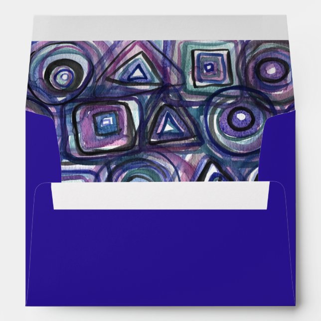 Enveloppes BASEBALL WATERCOLOR Bar Mitzvah Invitation (Dos (Bas))