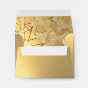Enveloppes Bat mitzvah Gold Star de David sur n'importe quell