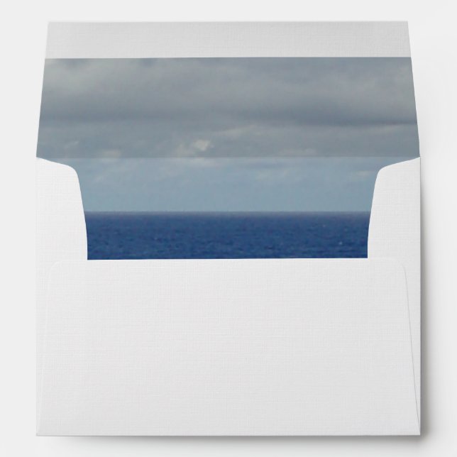 Enveloppes Beach Sand Blue Sky Mariage (Dos (Bas))