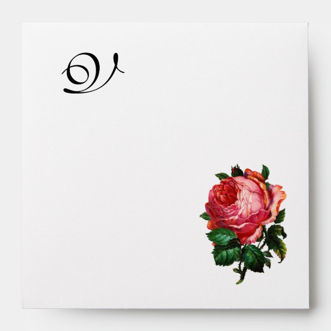 ENVELOPPES BEAU ROSE ROSE ROSE MONOGRAM (Devant)