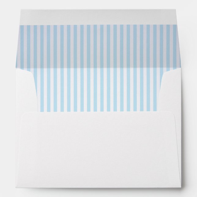 Enveloppes Bébé Bleu pâle Lit A7 (Dos (Bas))