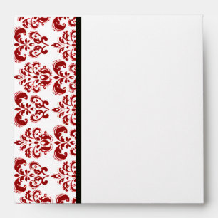 ENVELOPPES BLACK ROUGE ET DOMMAQUES BLANCS
