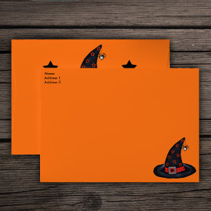 Enveloppes Black Witch Casquette Stars Spider Halloween Samha