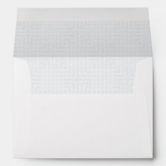 Enveloppes Blanc moderne - Motif Carré