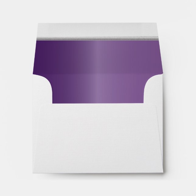 Enveloppes Blanc - pourpre d'améthyste garni de la barre (Dos (Bas))