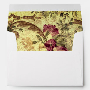 Enveloppes blanches à thème floral vintages